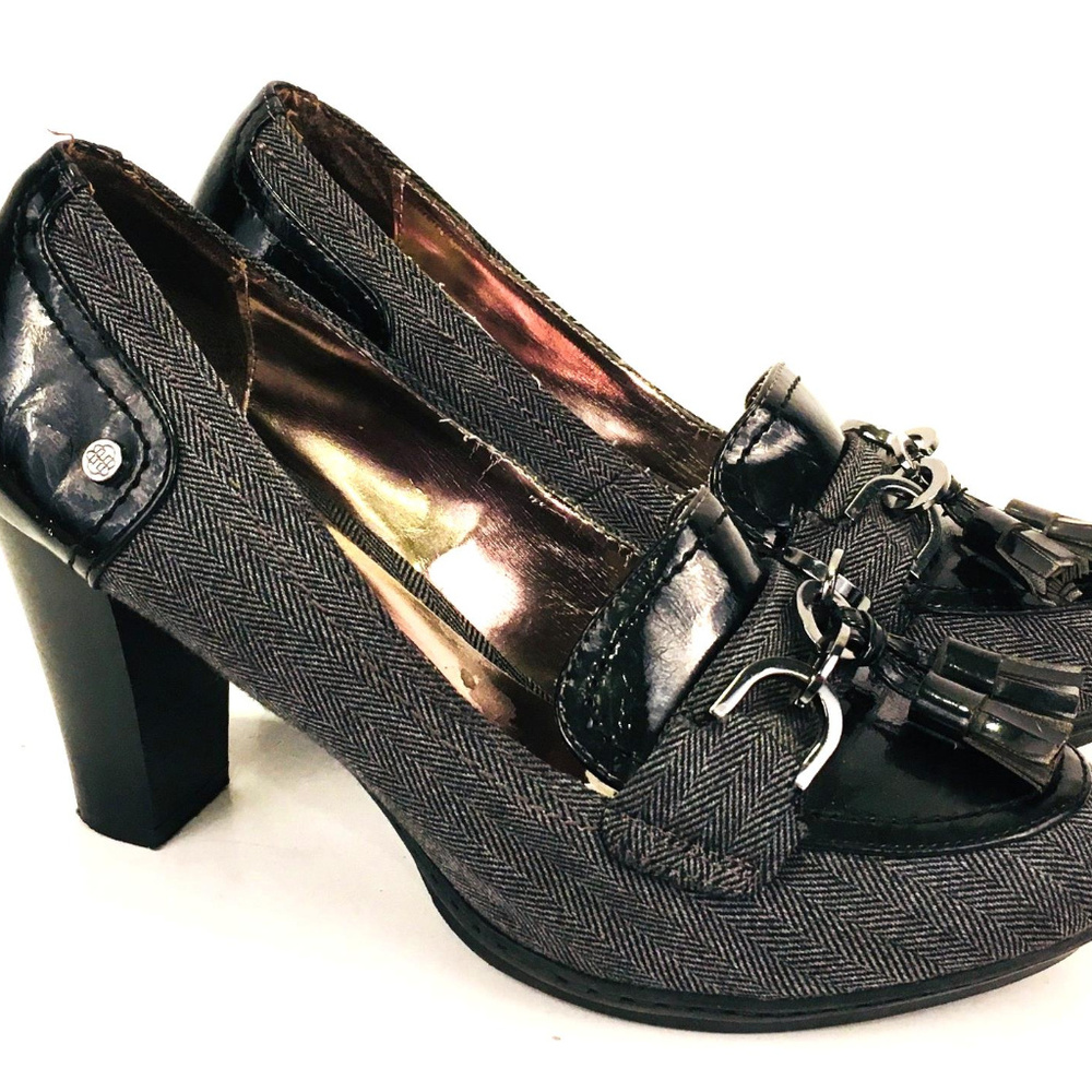 Dana Buchman Women Black Fabric Slip-On Size 7 - Picture 1 of 8